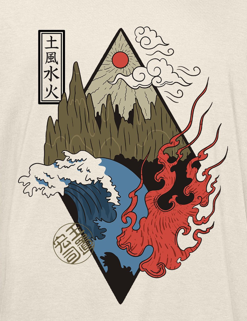 FOUR ELEMENTS koszulka męska 2 FOUR ELEMENTS koszulka męska - obrazek 2