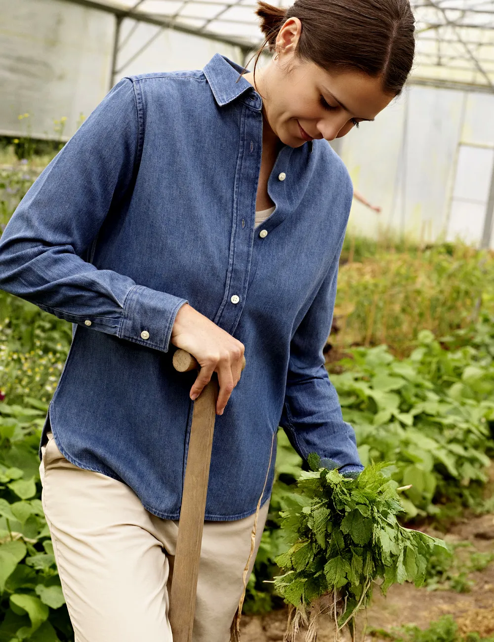 GREEN COSMOS PREMIUM koszula damska Denim